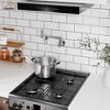 CASAINC Wall Mount Kitchen Pot Filler Faucet with Double Handle Swing Arm Spout - 2 of 4