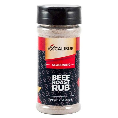 Excalibur Seasoning Beef Roast Rub Seasoning - 7oz Shaker Bottle