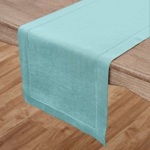 Solino Home Linen Classic Hemstitch Table Runner - 1 of 4