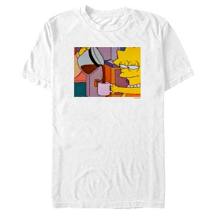 Men's The Simpsons Lisa Needs COFFEE, Sleepy Eyes Wake Up T-Shirt - 1 of 4