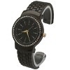OLIVIA PRATT TEXTURED AND RHINESTONE DETAL BANGLE WATCH - 3 of 4