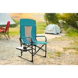 VYNXARIA Heavy Duty Camping Directors Chair ¨C Oversized & Portable with Side Table in Red! - 1 of 4