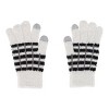 CTM Women's Knit Color Block Touchscreen Compatible Winter Gloves - 2 of 4