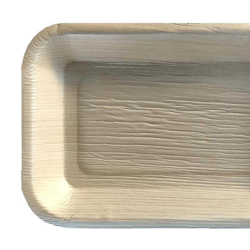 Smarty Had A Party Rectangular Natural Palm Leaf Eco-Friendly Disposable Dessert Plates (6" x 4" ) (100 Plates), 2 of 3
