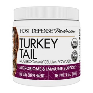 Host Defense Turkey Tail Mushroom Powder - Digestive Health & Immune Support - 3.5 oz (66 Servings)* - 1 of 4