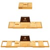 Royal Craft Wood Foldable Bathtub Caddy Tray, Natural - 4 of 4