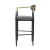Vatros Barstools Set of 2 Counter Height Upholstered Bar Stools with Back - 3 of 4