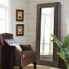 PexFix 24 in. W x 58 in. H Farmhouse Rectangular Solid Wood Framed Full Length Leaning Mirror in Brown - 4 of 4