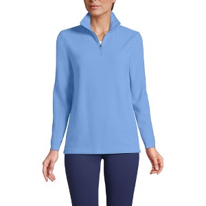 Lands' End Women's Anyweather Fleece Quarter Zip Pullover - 1 of 4