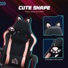 Cute Racing Gamer Chair, Faux Leather Gaming Chair with Footrest, Headrest and Lumbar Support - 4 of 4