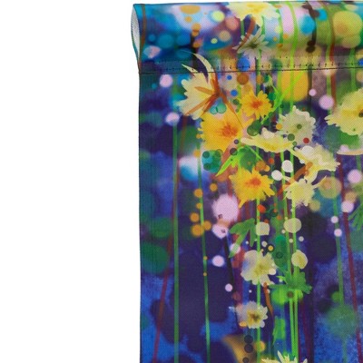Vibrant Multicolor Floral Welcome Outdoor Garden Flag 18" x 12.5"