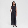 Women's Wide Leg Belted Palazzo Pants - A New Day™ - 2 of 4