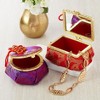 The Lakeside Collection Fabric Jewelry Box with Mirror - 4 of 4