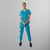 Members Only Women's Scrub Top With Double Chest And Pouch Pocket - 4 of 4