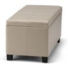 NicBex 35.6" Storage Bench Rectangle Storage Ottoman for Bedroom, Living Room, Beige - 2 of 4