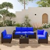 Whizmax 6-Piece Outdoor Patio Furniture Set with Modern Rattan Wicker, Perfect for Garden, Deck, and Backyard - 2 of 4