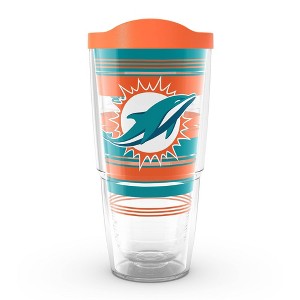 NFL Miami Dolphins 24oz Hype Stripes Classic Tumbler - 1 of 4