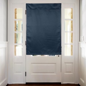 Unique Bargains Tie Up Blackout Privacy Door Curtain 1 Panel - 1 of 4