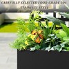TUYOHW Metal Planter Box with Trellis, Metal Raised Garden Bed with Trellis, Garden Box for Climbing Plants, Flower - 2 of 4