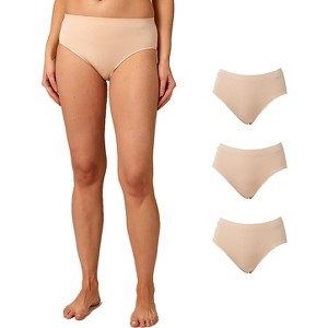 32 Degrees 3-Pack Women's Seamless Stretch Comfort Briefs - 1 of 4