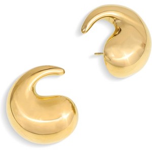 Sonateomber Gold Crystal Huggie Hoops | Sparkling CZ & Rhinestone Thick Earrings for Women - 1 of 4