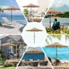 ELJGET Outdoor Patio Umbrella 9FT with Push Button Tilt and Crank Waterproof UV Protection Market Umbrella with 8 Sturdy Ribs for Garden Backyard - 3 of 4