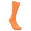 Solid Color Crew Cotton Dress Socks  from the Sock Panda (Men's Sizes, Adult Large) - Tangerine - 2 of 3