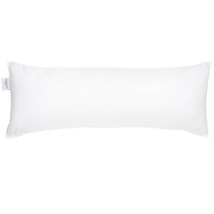 Lumbar Down Alternative White Bed Pillow - 16" x 44" | BOKSER HOME - 1 of 4