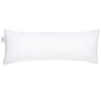 Lumbar Down Alternative White Bed Pillow - 16" x 44" | BOKSER HOME