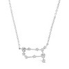 SHINE by Sterling Forever Delicate CZ Constellation Pendant Necklace Silver Gemini - 3 of 4