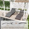 ALAULM Patio Chaise Lounge Set Outdoor Lounge Chair, Rattan Reclining Chair Adjustable Backrest, Pool Sunbathing Recliners with Folding Table - 4 of 4