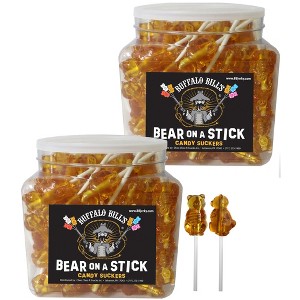 Buffalo Bills 48-ct Honey Bears On A Stick (made with real honey) - Two 48-Ct Tubs - 1 of 4