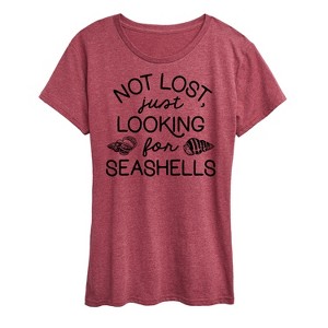 Women's - Instant Message - Looking For Seashells Short Sleeve Graphic T-Shirt - 1 of 4