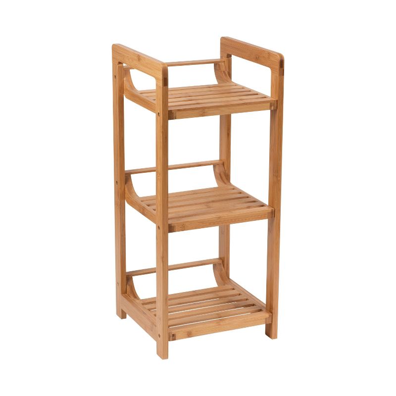 Three Tier Bamboo Tower Brown - Organize It All, 3 of 7
