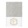 Linum Home Textiles 100% Turkish Cotton MONICA Gold Thread 3PC Embellished Towel Set - 3 of 4