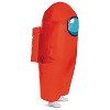 Among Us Adult General Sizing Imposter Inflatable Costume Jumpsuit Halloween Costume- Red - One Size Fits Most - 3 of 3