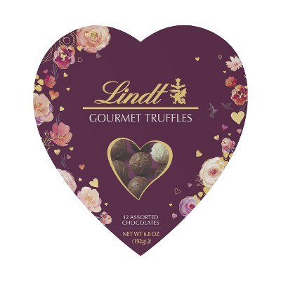 Lindt Valentine's Heart Gourmet Chocolate Truffles - 6.8oz