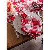 Design Imports Hearts Woven Check Napkin Set/6 - 3 of 4