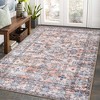 Area Rugs Washable Rug Vintage Non-Slip Rugs Soft Floral Throw Rug - 2 of 4