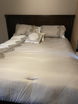 8pc King Ellison Embroidered Colorblock Comforter Bedding Set