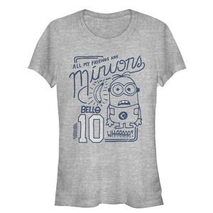 Juniors Womens Despicable Me My Friends Are Minions T-Shirt - 1 of 3