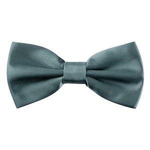 Allegra K Men's Pre-tied Solid Adjustable Classic Tuxedo Wedding Bow Ties - 1 of 4