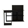 NicBex Home Office Desk L-Shaped Modern Writing Desk with 5 Open Storage Shelves and Wooden Frame for Office, Study, Living Room - 4 of 4