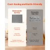 VEVOR Electrostatic Air Filter, 20x25x4 inch Washable & Reusable Aluminum AC/HVAC Furnace Filter, MERV 8 , (Actual Size: 19.37 x 24.37 x 3.58 in),Gray - 4 of 4