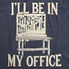 Mens Ill Be In My Office T Shirt Funny Tools Garage Shed Father's Day Tee - Crazy Dog Men's T Shirt - 2 of 4