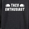 Women's - Instant Message - Taco Enthusiast Lightweight French Terry Wide Neck Long Sleeve Shirt - 2 of 4