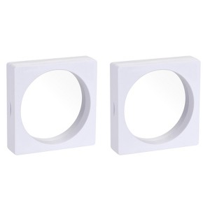 Unique Bargains TPU film 3D Square Shape Jewelry Display Box 2 Pcs - 1 of 4