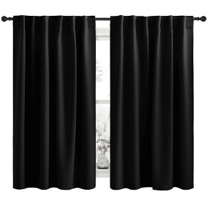 NICETOWN Backtab & Rod Pocket Blackout Thermal Curtain Panels, Set of 2 - 1 of 4