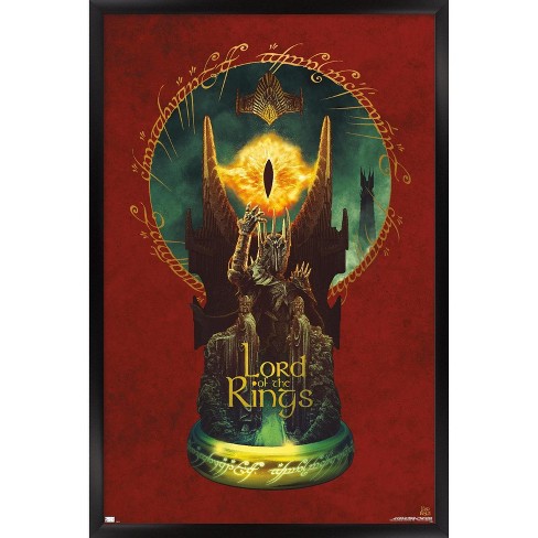 Trends International Warner 100th Anniversary: Art of 100th - The Lord of  The Rings Framed Wall Poster Prints Black Framed Version 22.375 x 34