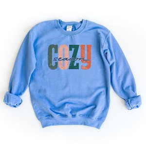 Simply Sage Market Women's Graphic Sweatshirt Retro Cozy Season Colorful - 1 of 2